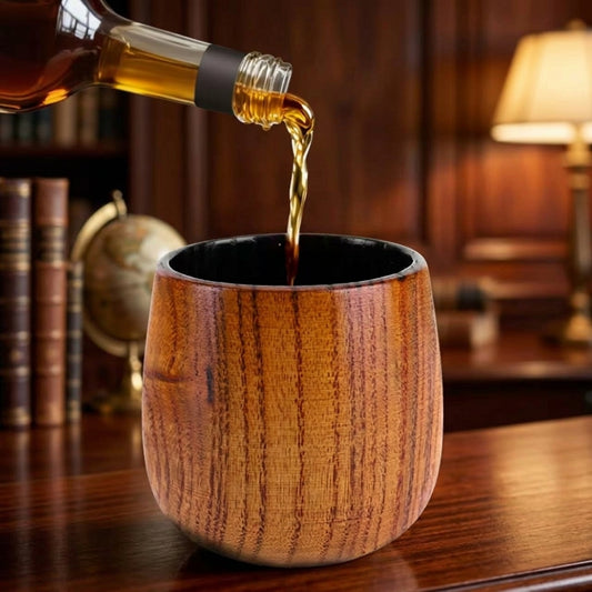 Wooden Box Whiskey Set With Wild Jujube Wood Stones