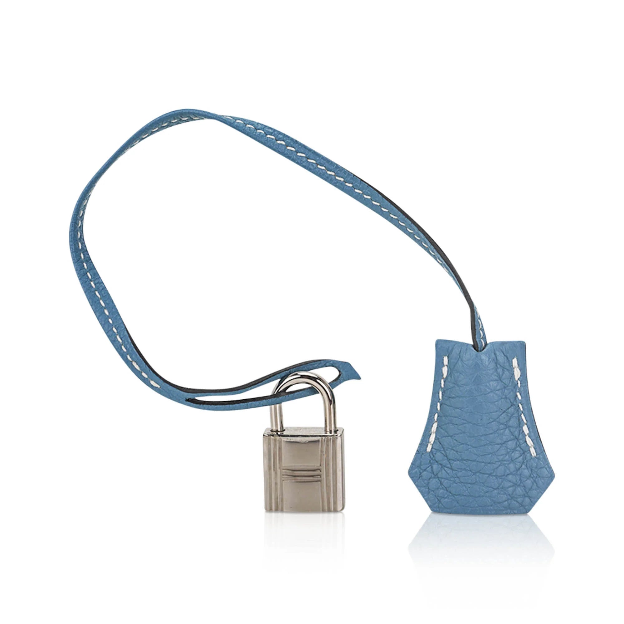 35 Bag Blue Jean Togo Leather with Palladium Hardware