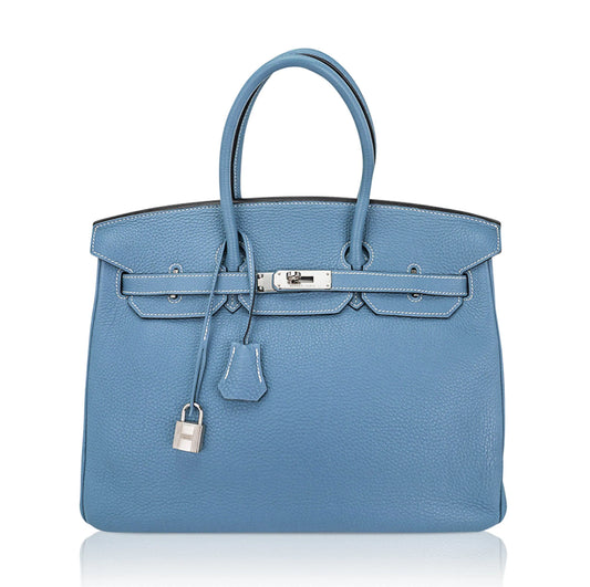 Blue Jean Togo Leather with Palladium Hardware Bag